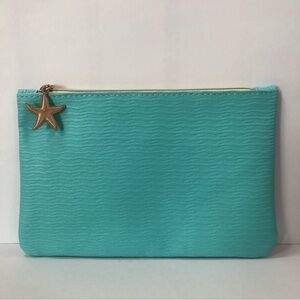 IPSY Aqua Starfish Makeup Bag
